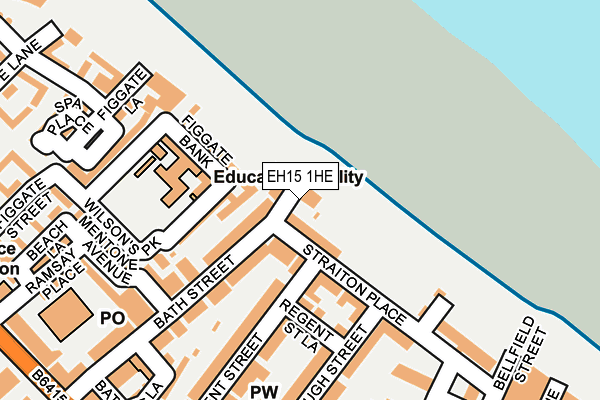 EH15 1HE map - OS OpenMap – Local (Ordnance Survey)