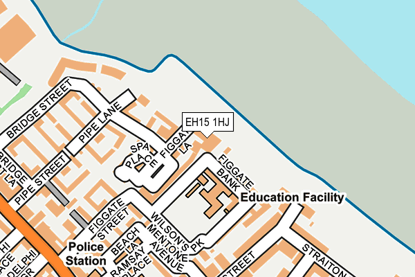 EH15 1HJ map - OS OpenMap – Local (Ordnance Survey)