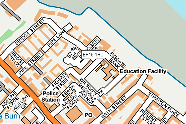 EH15 1HU map - OS OpenMap – Local (Ordnance Survey)
