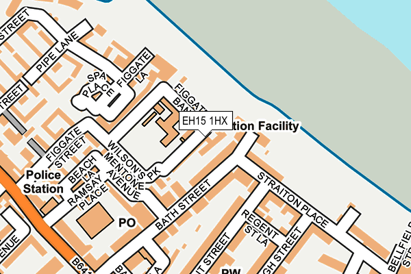 EH15 1HX map - OS OpenMap – Local (Ordnance Survey)