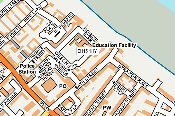 EH15 1HY map - OS OpenMap – Local (Ordnance Survey)