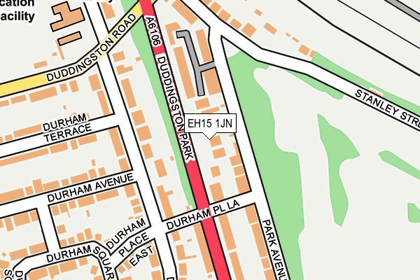 EH15 1JN map - OS OpenMap – Local (Ordnance Survey)