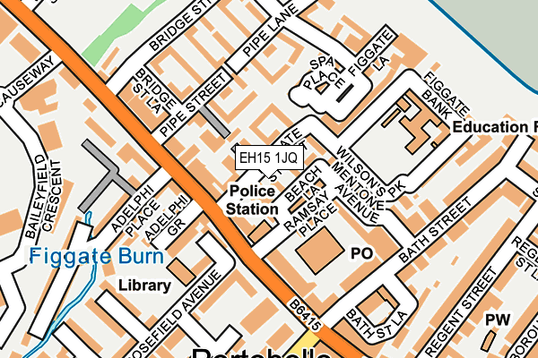 EH15 1JQ map - OS OpenMap – Local (Ordnance Survey)