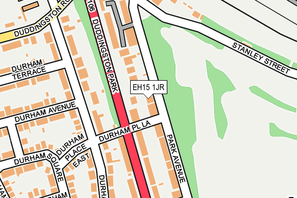 EH15 1JR map - OS OpenMap – Local (Ordnance Survey)