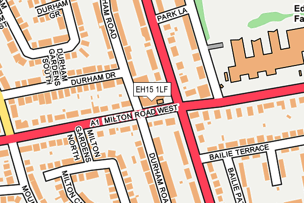 EH15 1LF map - OS OpenMap – Local (Ordnance Survey)