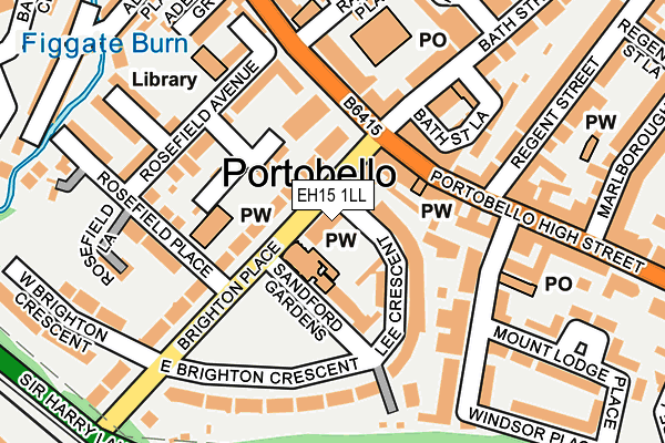 EH15 1LL map - OS OpenMap – Local (Ordnance Survey)