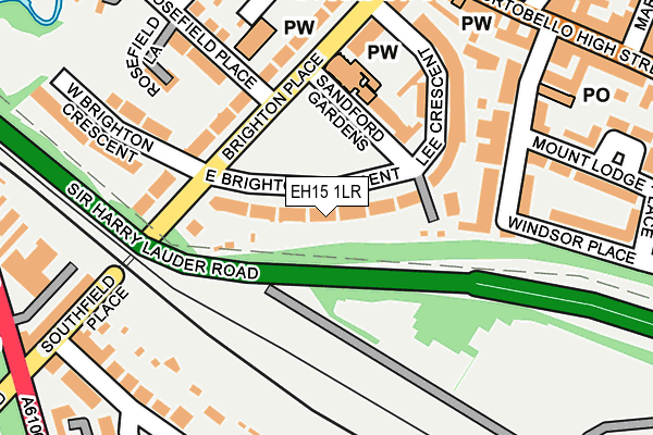 EH15 1LR map - OS OpenMap – Local (Ordnance Survey)