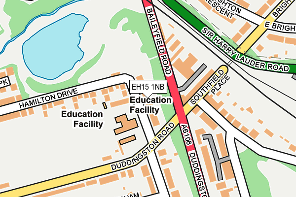 EH15 1NB map - OS OpenMap – Local (Ordnance Survey)