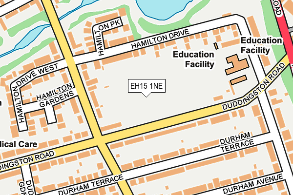 EH15 1NE map - OS OpenMap – Local (Ordnance Survey)