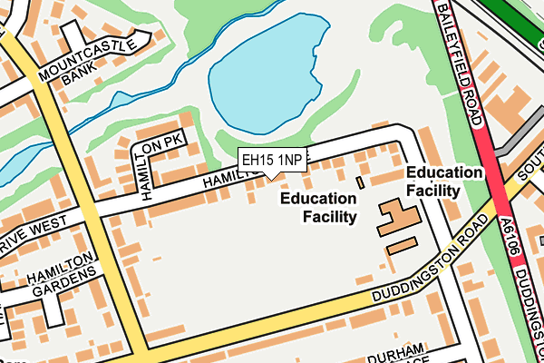 EH15 1NP map - OS OpenMap – Local (Ordnance Survey)