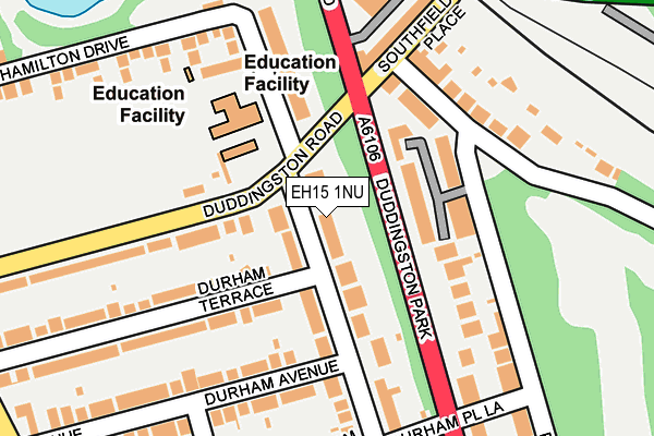 EH15 1NU map - OS OpenMap – Local (Ordnance Survey)