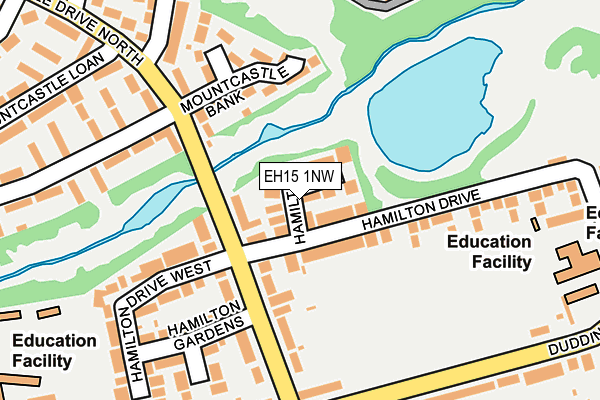 EH15 1NW map - OS OpenMap – Local (Ordnance Survey)