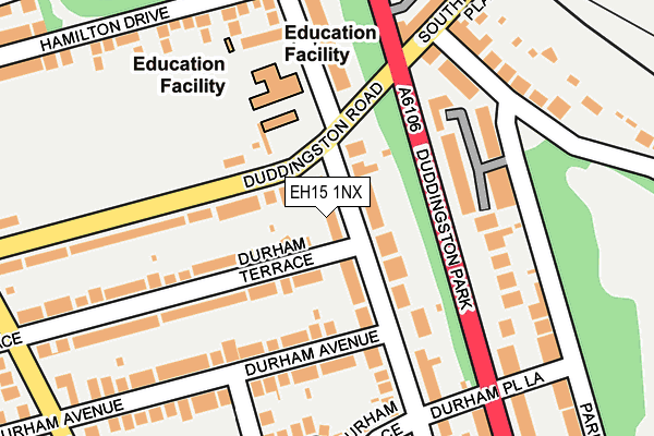 EH15 1NX map - OS OpenMap – Local (Ordnance Survey)