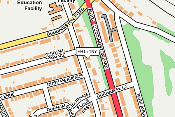 EH15 1NY map - OS OpenMap – Local (Ordnance Survey)