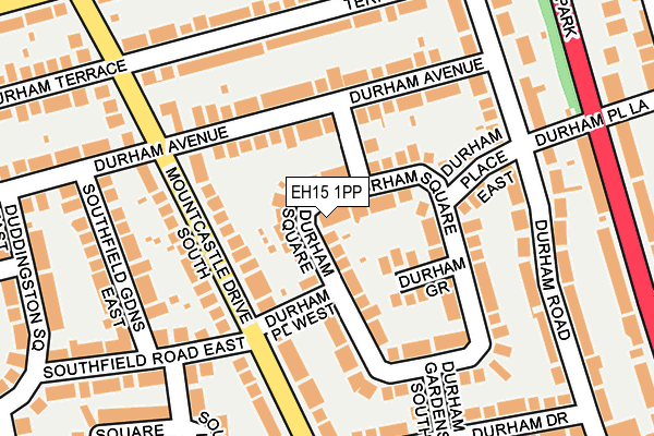 EH15 1PP map - OS OpenMap – Local (Ordnance Survey)