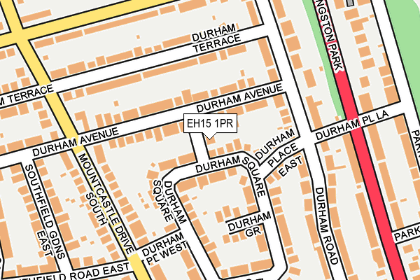 EH15 1PR map - OS OpenMap – Local (Ordnance Survey)