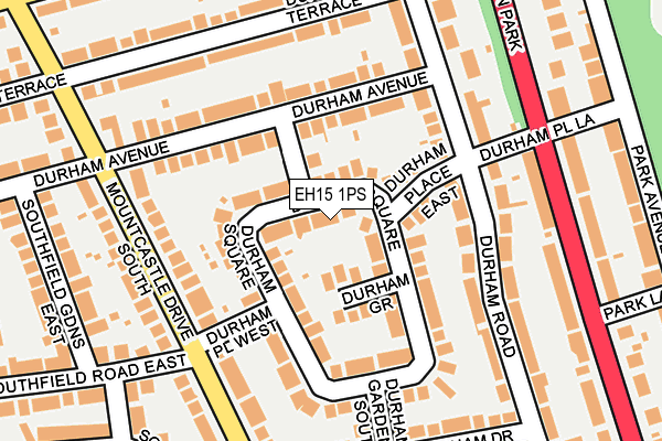 EH15 1PS map - OS OpenMap – Local (Ordnance Survey)