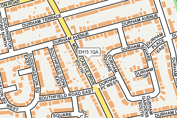 EH15 1QA map - OS OpenMap – Local (Ordnance Survey)