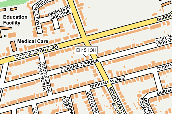 EH15 1QH map - OS OpenMap – Local (Ordnance Survey)