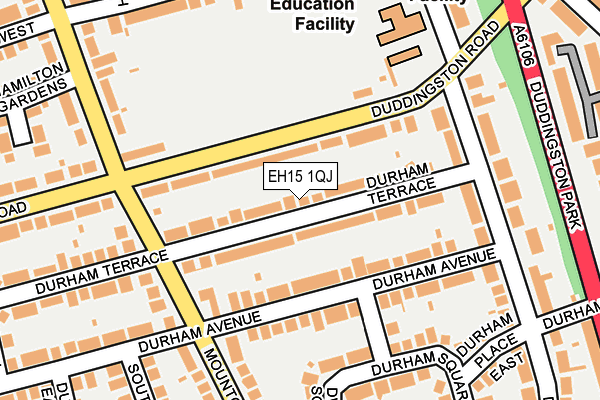 EH15 1QJ map - OS OpenMap – Local (Ordnance Survey)