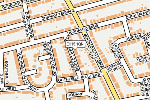 EH15 1QN map - OS OpenMap – Local (Ordnance Survey)