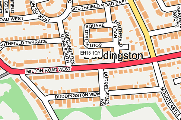 EH15 1QY map - OS OpenMap – Local (Ordnance Survey)