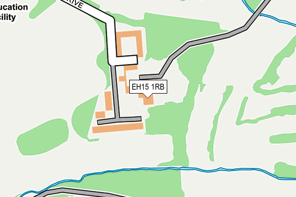 EH15 1RB map - OS OpenMap – Local (Ordnance Survey)