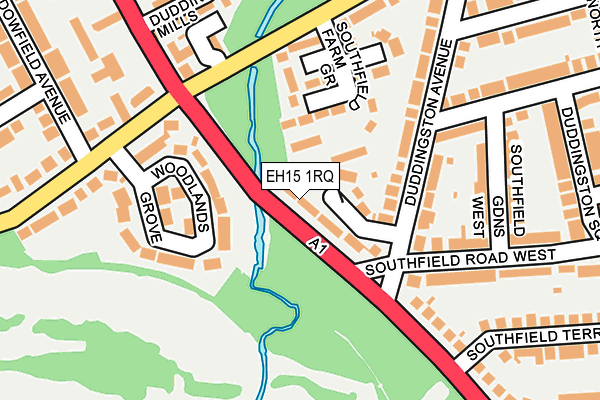 EH15 1RQ map - OS OpenMap – Local (Ordnance Survey)