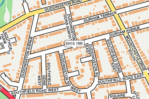 EH15 1RR map - OS OpenMap – Local (Ordnance Survey)