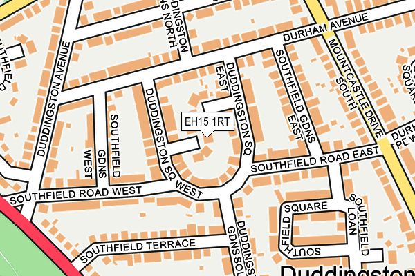 EH15 1RT map - OS OpenMap – Local (Ordnance Survey)