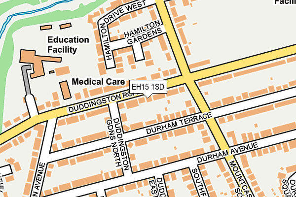 EH15 1SD map - OS OpenMap – Local (Ordnance Survey)