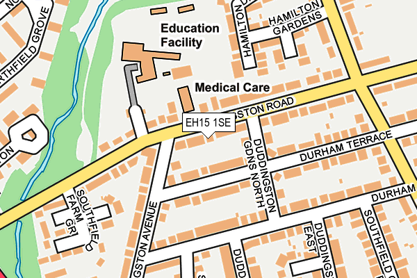 EH15 1SE map - OS OpenMap – Local (Ordnance Survey)