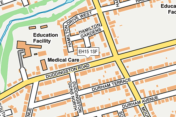 EH15 1SF map - OS OpenMap – Local (Ordnance Survey)