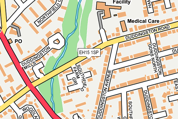 EH15 1SP map - OS OpenMap – Local (Ordnance Survey)