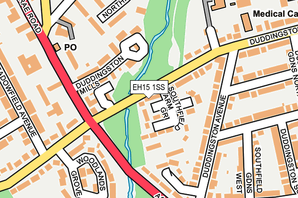 EH15 1SS map - OS OpenMap – Local (Ordnance Survey)