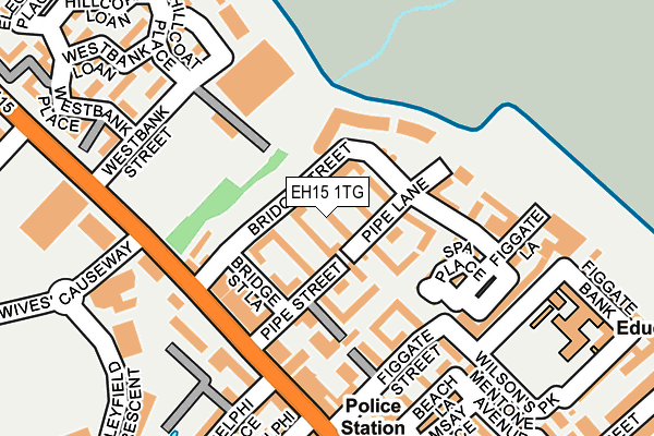 EH15 1TG map - OS OpenMap – Local (Ordnance Survey)