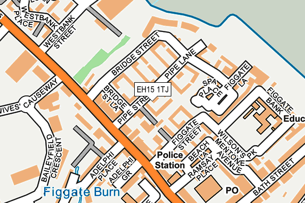 EH15 1TJ map - OS OpenMap – Local (Ordnance Survey)