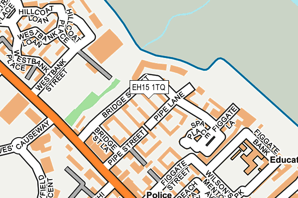 EH15 1TQ map - OS OpenMap – Local (Ordnance Survey)