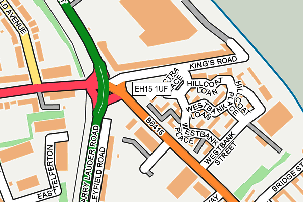 EH15 1UF map - OS OpenMap – Local (Ordnance Survey)