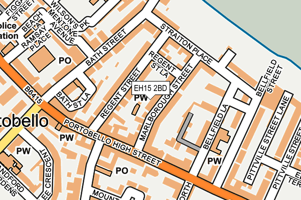 EH15 2BD map - OS OpenMap – Local (Ordnance Survey)