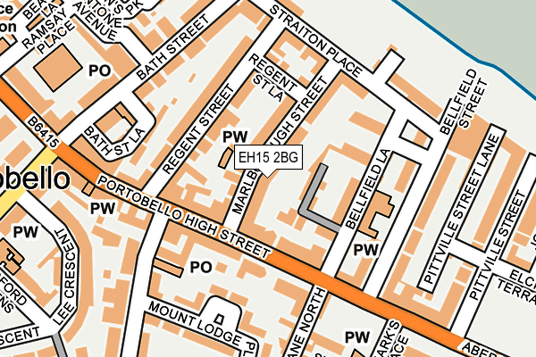 EH15 2BG map - OS OpenMap – Local (Ordnance Survey)