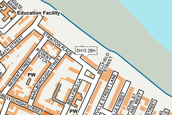 EH15 2BH map - OS OpenMap – Local (Ordnance Survey)