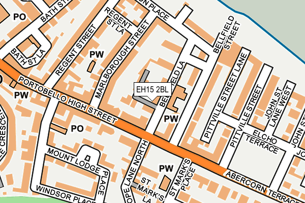EH15 2BL map - OS OpenMap – Local (Ordnance Survey)