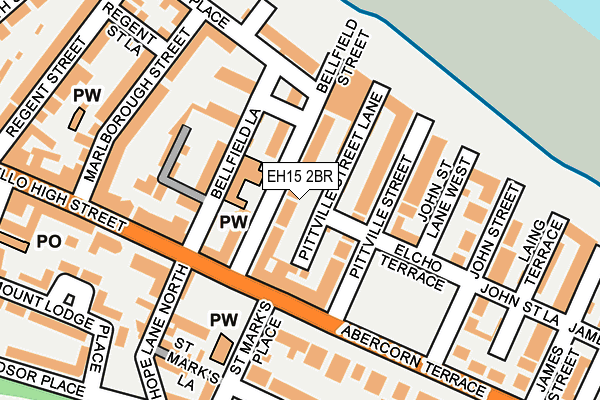 EH15 2BR map - OS OpenMap – Local (Ordnance Survey)