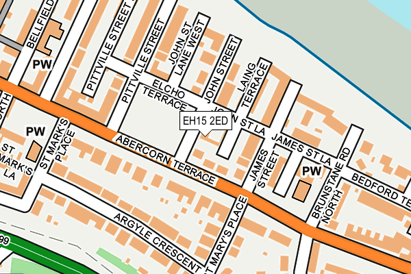 EH15 2ED map - OS OpenMap – Local (Ordnance Survey)