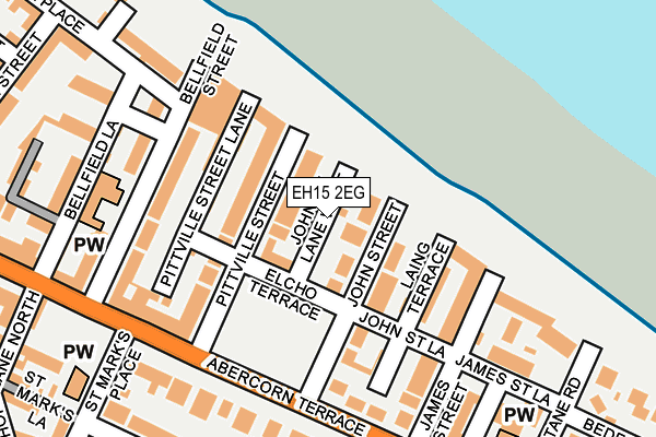 EH15 2EG map - OS OpenMap – Local (Ordnance Survey)