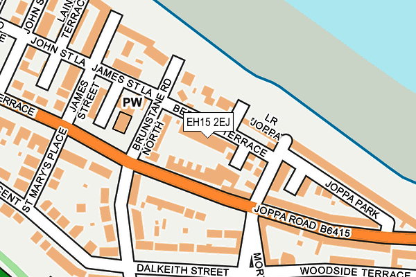 EH15 2EJ map - OS OpenMap – Local (Ordnance Survey)