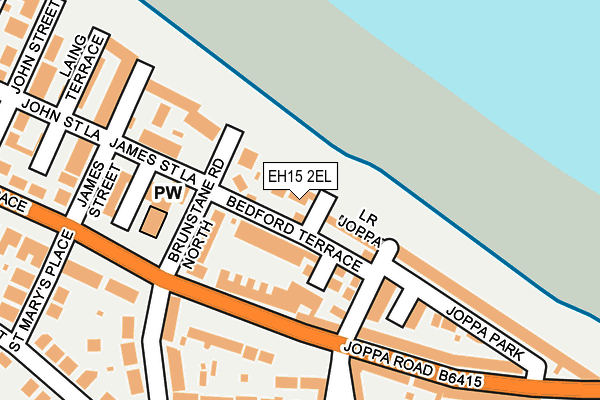 EH15 2EL map - OS OpenMap – Local (Ordnance Survey)