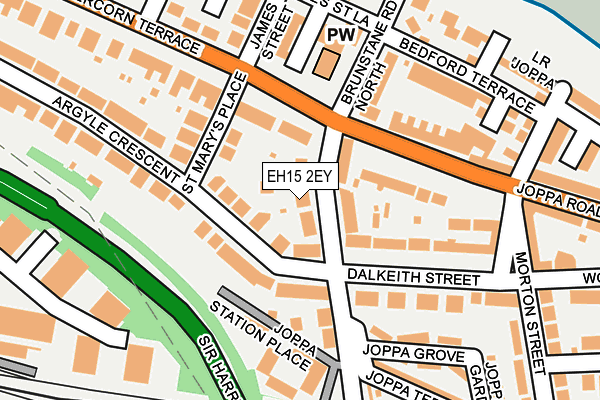 EH15 2EY map - OS OpenMap – Local (Ordnance Survey)