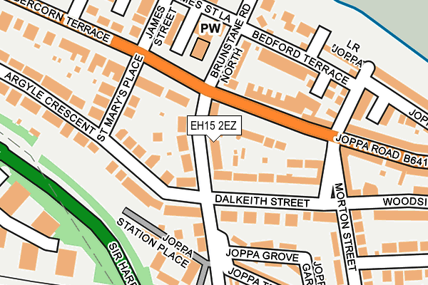 EH15 2EZ map - OS OpenMap – Local (Ordnance Survey)
